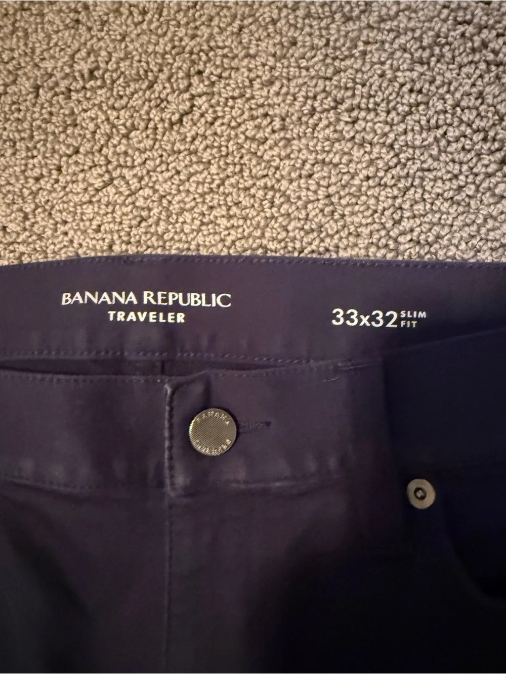 Banana Republic Men's Slim Straight Jeans in Navy 33x32